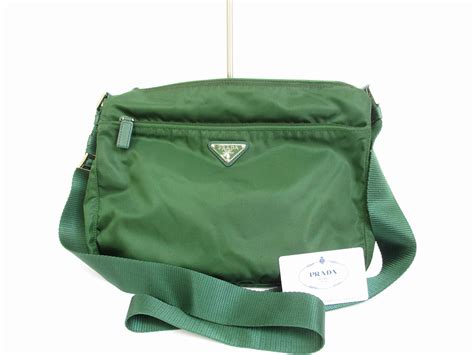 prada crossbody nylon green|Prada small nylon camera bag.